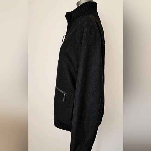 Calvin Klein Bomber Jacket Size Large • Wool Blend - Picture 16 of 16